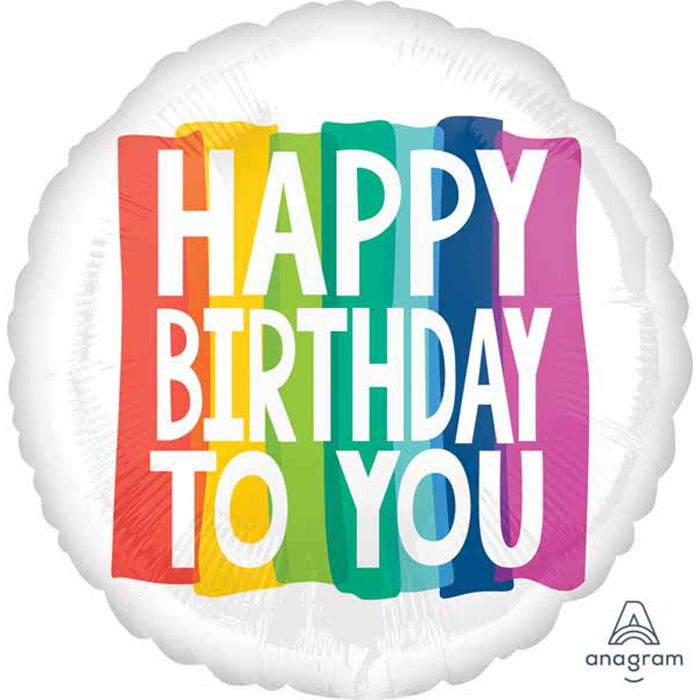 Colorful Rainbow Birthday Balloon Pack - (32 Count)