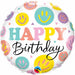 Radiant Smiles Celebration 18″ Birthday Colorful Smiles Balloon (5/Pk)