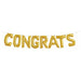 "Congrats" Gold Block Phrase Kit - 16" Nsb.