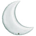 Crescent Moon Silver Foil Balloon (35")