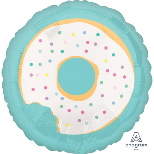 Donut Party Balloon - 18" Rnd S40 Flat