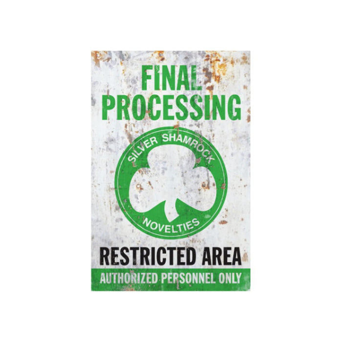 "Final Processing" Metal Sign.