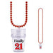 Toast to 21 Multicolor Finally 21 Shot Glass On Beads Necklace for Milestone Revelry (3/Pk)