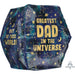 16" Best Dad In Universe Anglez (3/Pk)