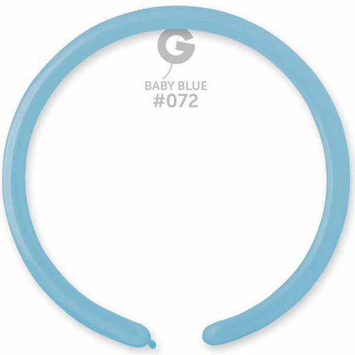 Gemar 160 Baby Blue Latex Balloons - 50/Bag (#072)