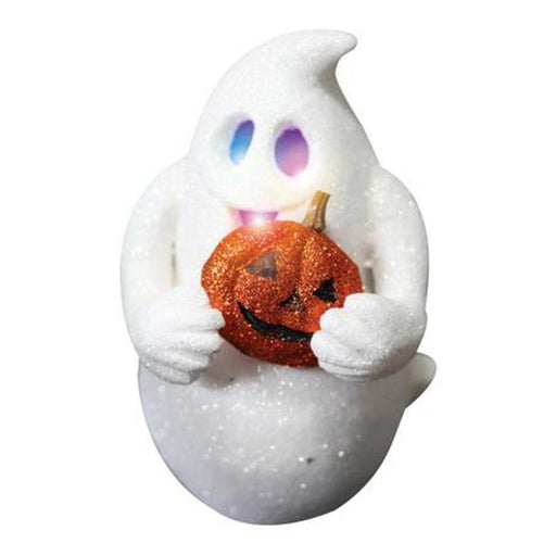 "Glitter Ghost Light Up Decoration - 10"X6""