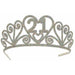 Radiant Milestone Glittered Metal '21' Tiara in Silver (1/Pk)