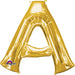 Gold Foil Letter A Balloon - 34"