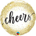 "Gold Glitter Dots And Cheers Balloon Combo"