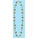 Gold Star Beads Necklace - 33 Inches - 1 Card.