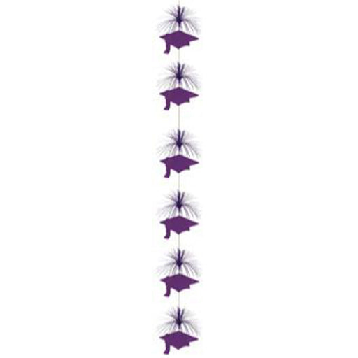 "Grad Cap Firework Stringers Purple 7'"