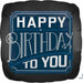 Happy Bday Man Square Foil Balloon (18", S40)