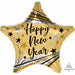 Hny Bursts & Stars Balloon - 19" Str Xl S40 Pkg