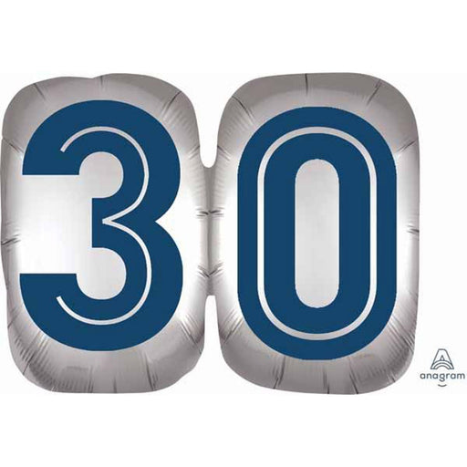 Happy Birthday Man 30 - 25" SuperShape Foil Balloon (3/Pk)