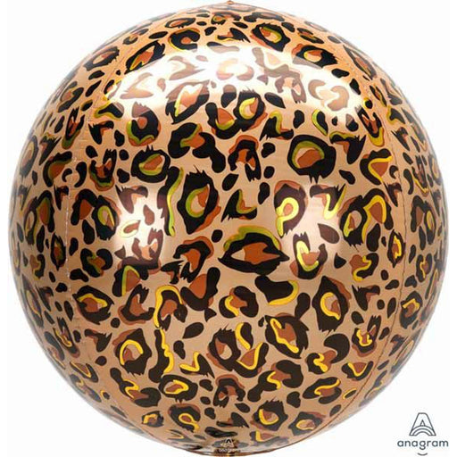 Leopard Prnt Animalz Balloon - 16" Orbz Xl G30 Pkg