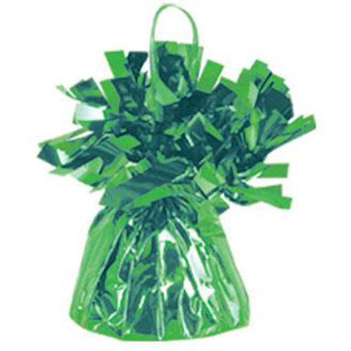 "Lime Green Foil Balloon Weight By Beistle"