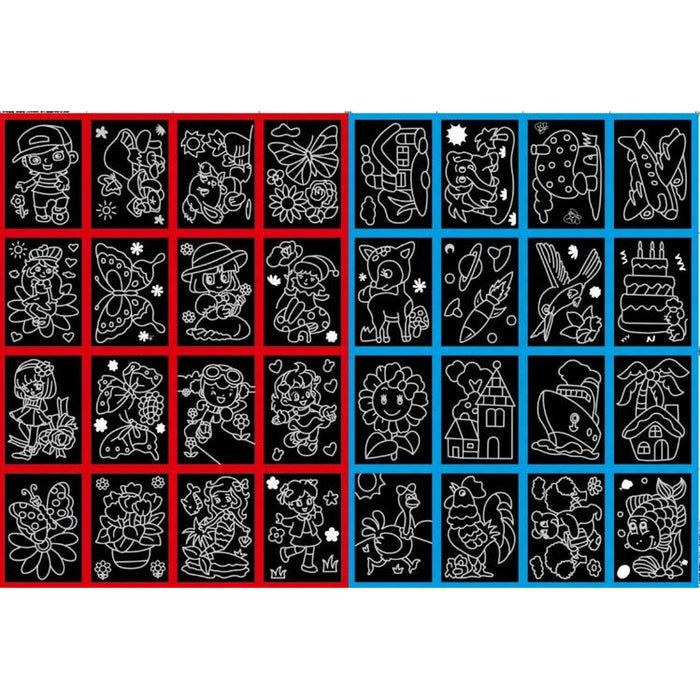 Magic Scratch Paper and Wooden Sticks (10 Sets)