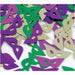 Mardi Gras Masks Confetti Mix - Gn,Gd,Pl