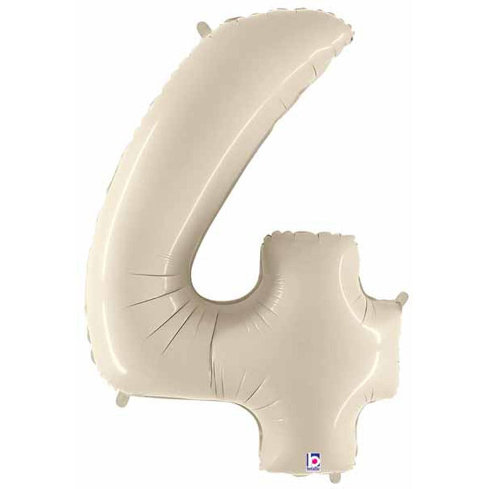 "Megaloon #4 White Sand 34" Shape Balloon Pack"
