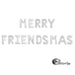 Merry Friendsmas Silver Foil Balloons
