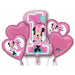 Minnie 1st Birthday Balloon Bouquet (1/Pk)