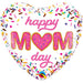 Mother's Day Sprinkles 18" Heart Balloon (5/Pk)