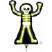 Mini Shape Neon Skelly Mylar Balloon - 14"