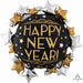 Satin Inf New Year Balloon - 30" Shape P35 Pkg