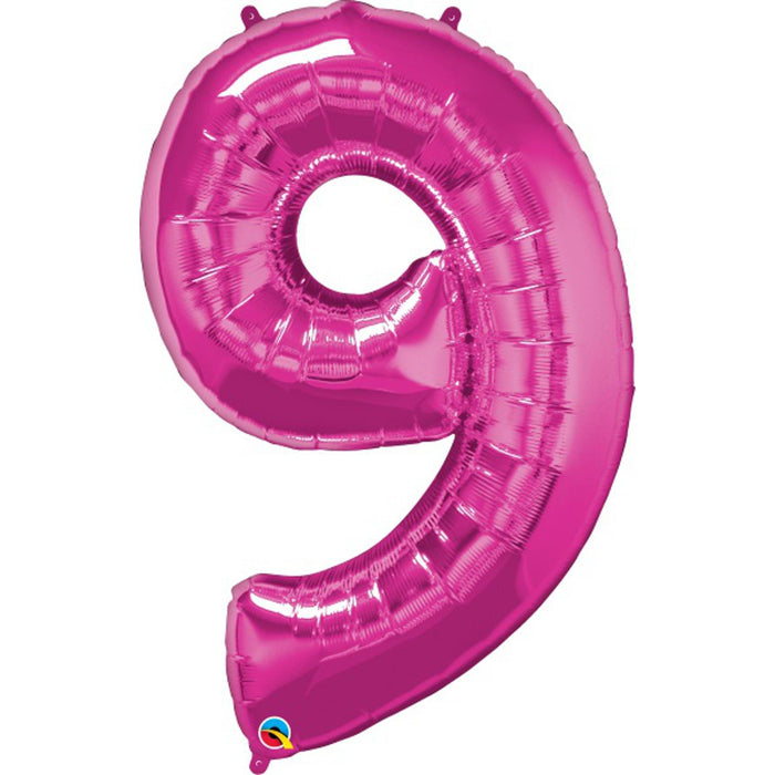 Number #9 Magenta 16" Adhesive Number Pack.