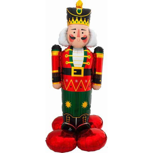 AirLoonz Nutcracker Greeter Foil Balloon - Festive Holiday Greeting