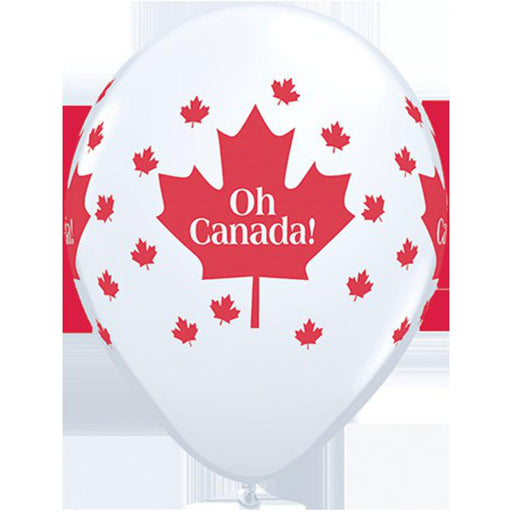 "Oh Canada" 11" Latex Balloons (Pack Of 50)