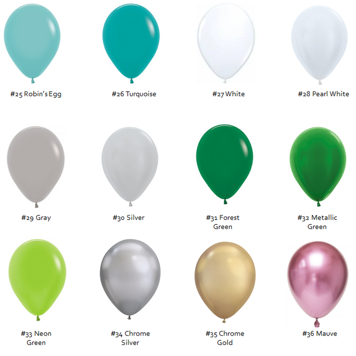 Custom DIY Balloon Garland and Arch Kit with 5, 11 and 18-inch Balloons for Weddings, Birthdays, Gender Reveal Parties - Shimmer & Confetti