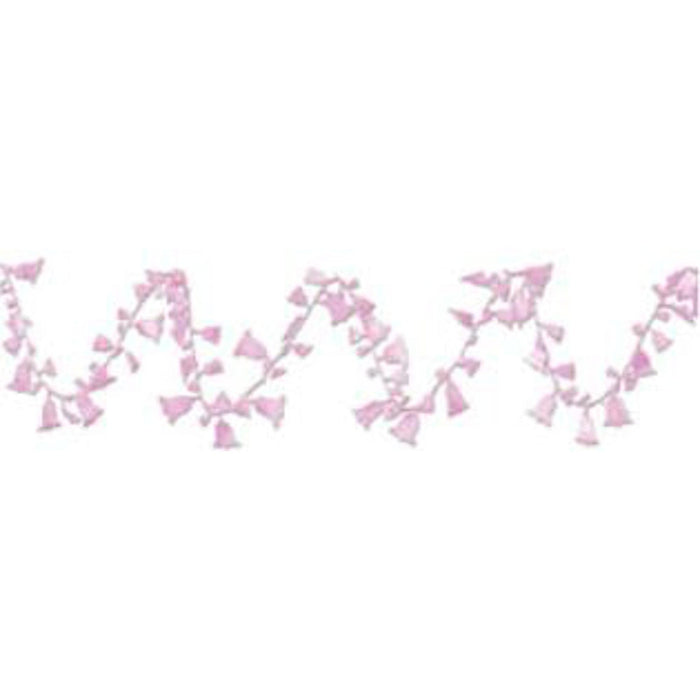 Pink Bell Garland - 25'/Pkg Gleam N Flex
