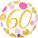 Pink & Gold Dot 18" Round Balloons - Pack Of 60.