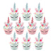 Pink and Blue Unicorn Party Cupcake Decorating Set 24ct