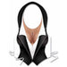 "Plastic Female Tux Vest - Sleek Black Design"