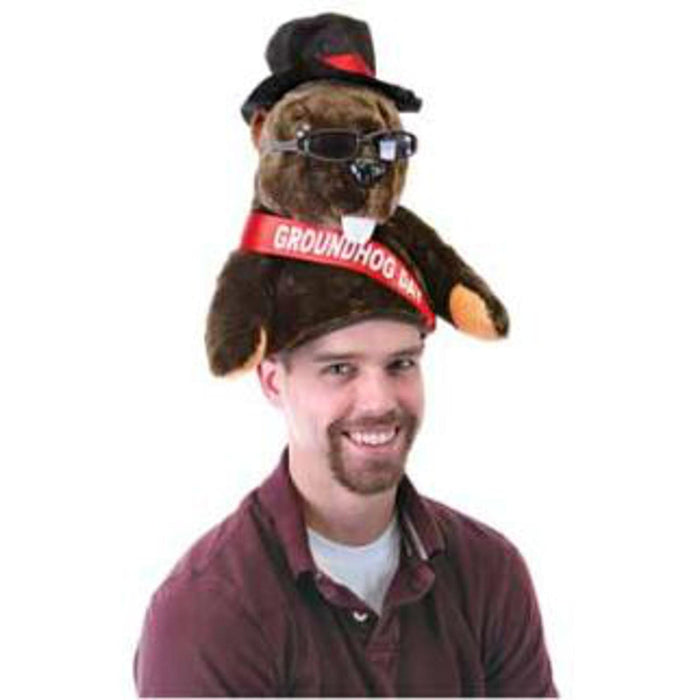 "Plush Groundhog Day Hat"