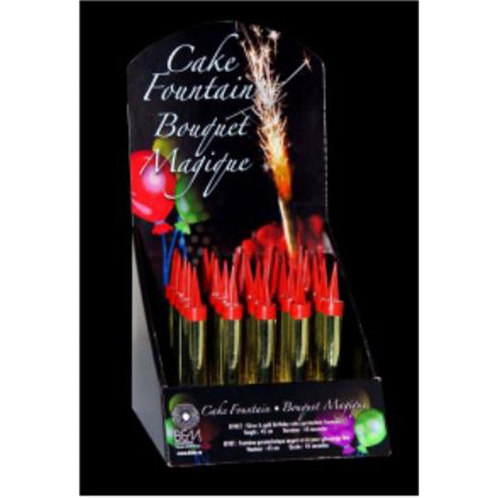 Pyro Fountain Cake Topper - 4.5"