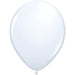 Qualatex 16" White Latex Balloons (50/Pk)