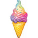 Rainbow Swirl Ice Cream Inflatable (45" Shape Package)