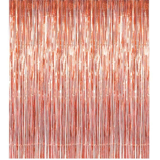 Rose Gold Fringe Curtain Party Decoration Set