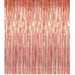 Rose Gold Fringe Curtain Party Decoration Set