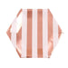 Rose Gold Party Tableware Set - Stripes