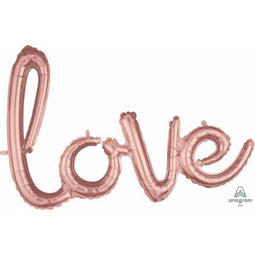 "Rose Gold Love Script Phrase G40 Pk"
