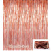 Rose Gold Fringe Curtain Party Decoration Set