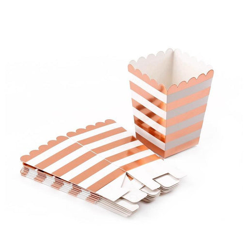 Rose Gold Popcorn Boxes 12ct