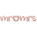 Rose Gold Ceramic "Mr&Mrs" Script Letters - Pack Of 50
