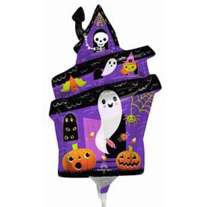 Halloween Haunted House Foil Balloon - Mini Shape