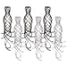 Shimmering Whirls - Black And Silver (6 Pack) - 20 Inches