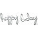 Happy Bday Script Phrase Air-filled Balloon